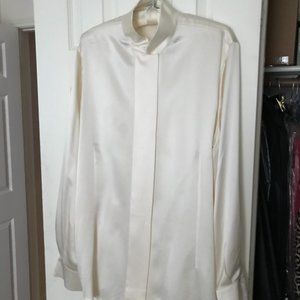 St. John Long Sleeved 100% Silk Blouse  Size 14